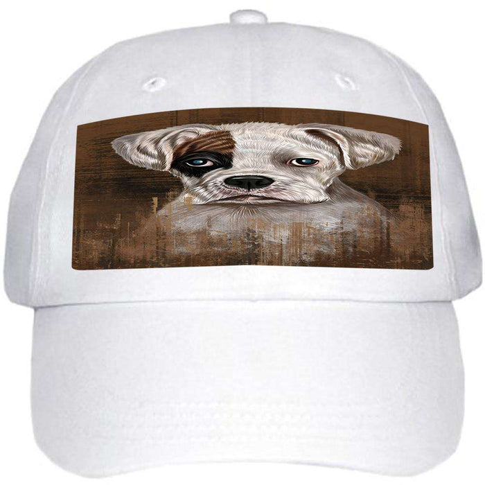 Rustic Boxer Dog Ball Hat Cap HAT54798