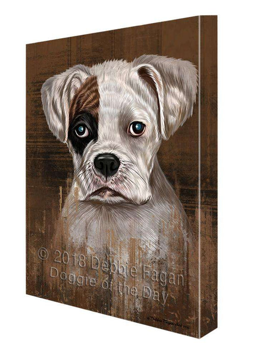 Rustic Boxer Dog Canvas Print Wall Art Décor CVS69416