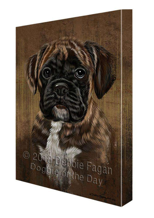 Rustic Boxer Dog Canvas Print Wall Art Décor CVS69443