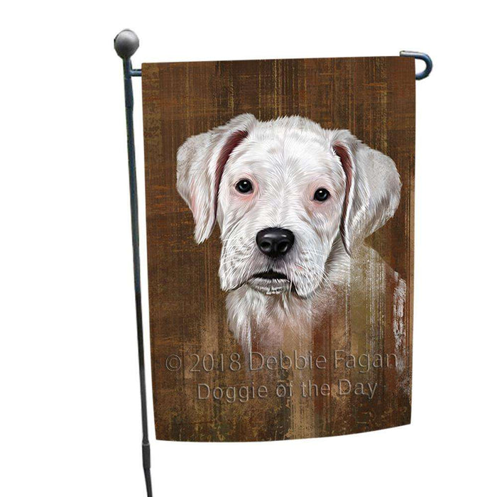 Rustic Boxer Dog Garden Flag GFLG50237