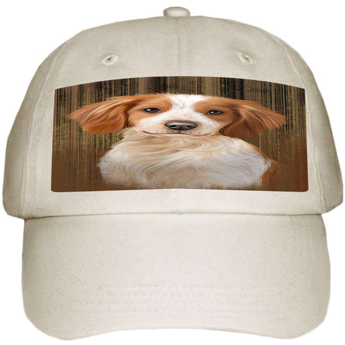 Rustic Brittany Spaniel Dog Ball Hat Cap HAT54810