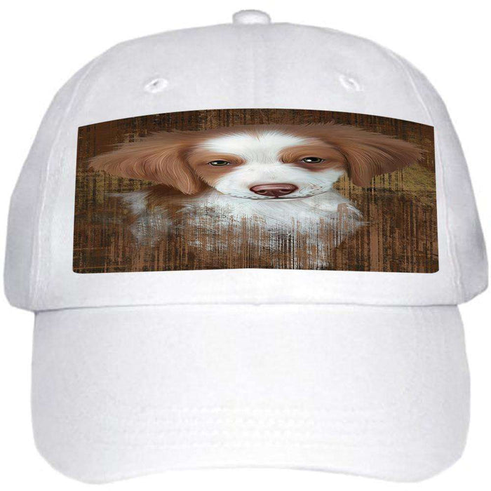 Rustic Brittany Spaniel Dog Ball Hat Cap HAT54819