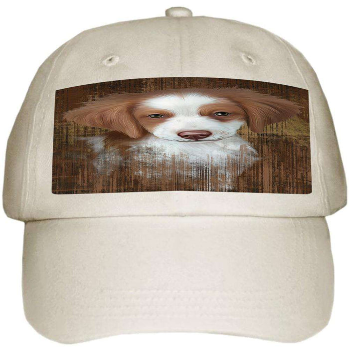 Rustic Brittany Spaniel Dog Ball Hat Cap HAT54819