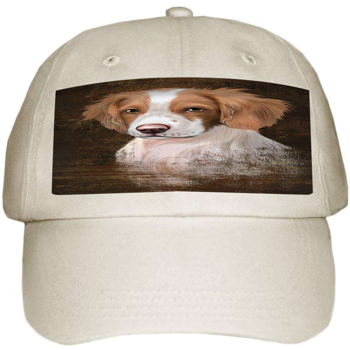 Rustic Brittany Spaniel Dog Ball Hat Cap HAT54822