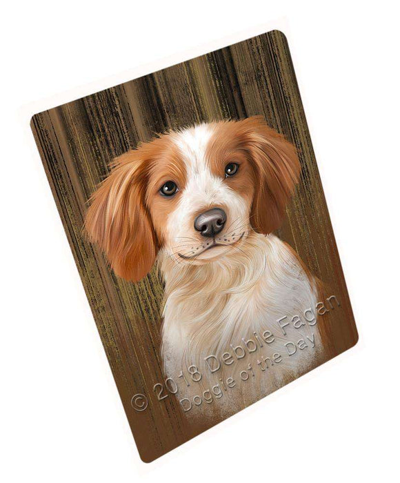 Rustic Brittany Spaniel Dog Blanket BLNKT69312