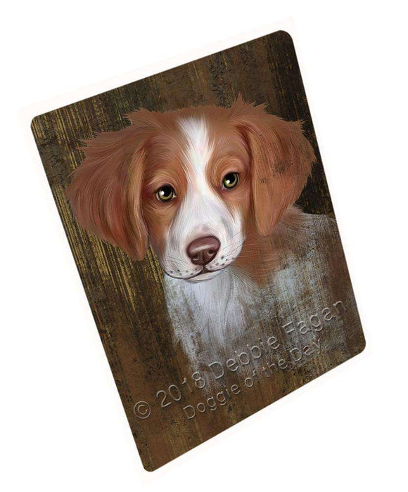 Rustic Brittany Spaniel Dog Blanket BLNKT69330