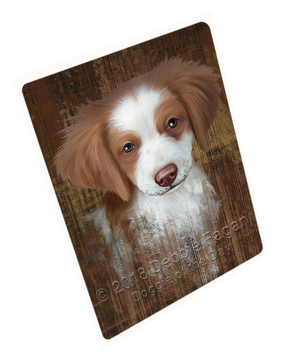 Rustic Brittany Spaniel Dog Blanket BLNKT69339