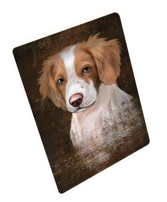 Rustic Brittany Spaniel Dog Blanket BLNKT69348