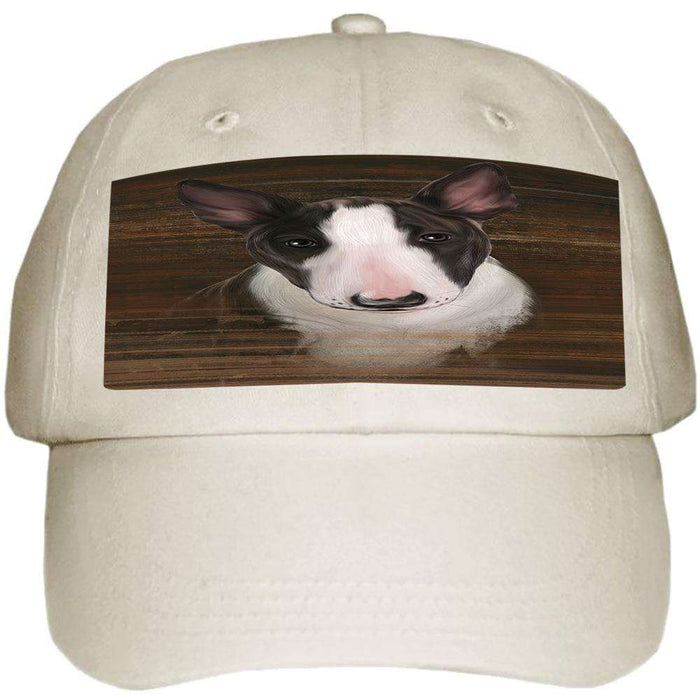 Rustic Bull Terrier Dog Ball Hat Cap HAT54831