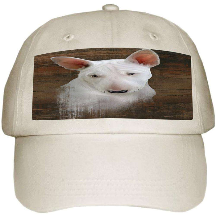 Rustic Bull Terrier Dog Ball Hat Cap HAT54834