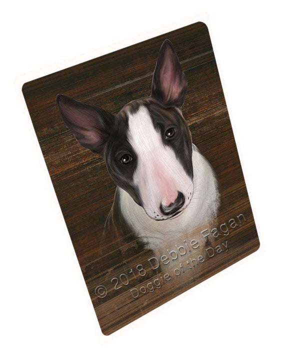 Rustic Bull Terrier Dog Blanket BLNKT69375