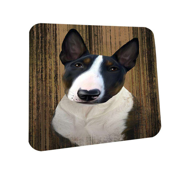 Rustic Bull Terrier Dog Coasters Set of 4 CST50317