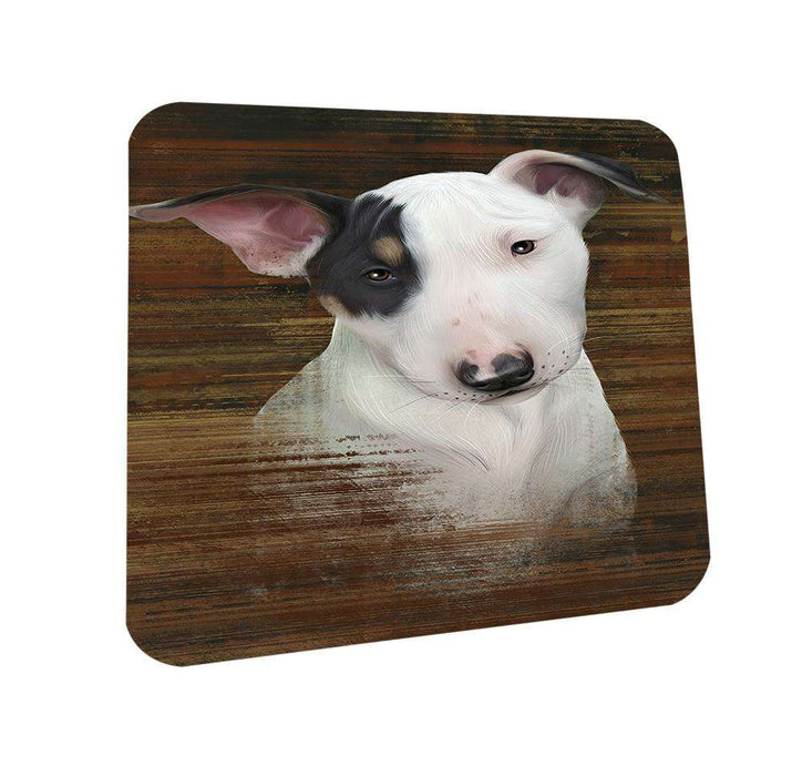 Rustic Bull Terrier Dog Coasters Set of 4 CST50318