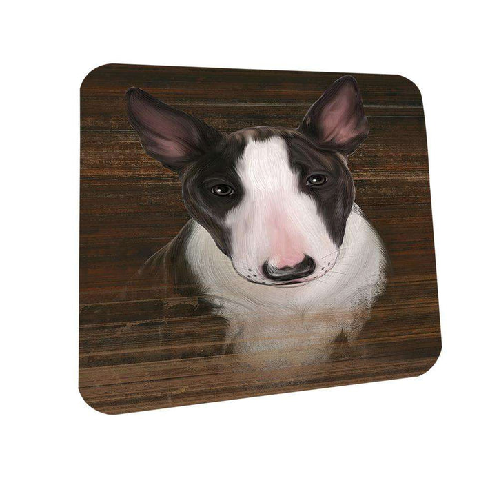 Rustic Bull Terrier Dog Coasters Set of 4 CST50319