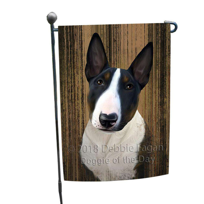 Rustic Bull Terrier Dog Garden Flag GFLG50245