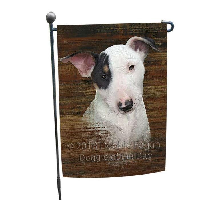 Rustic Bull Terrier Dog Garden Flag GFLG50246