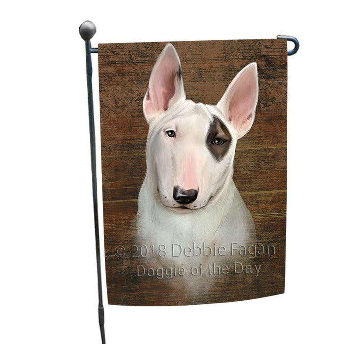 Rustic Bull Terrier Dog Garden Flag GFLG50249