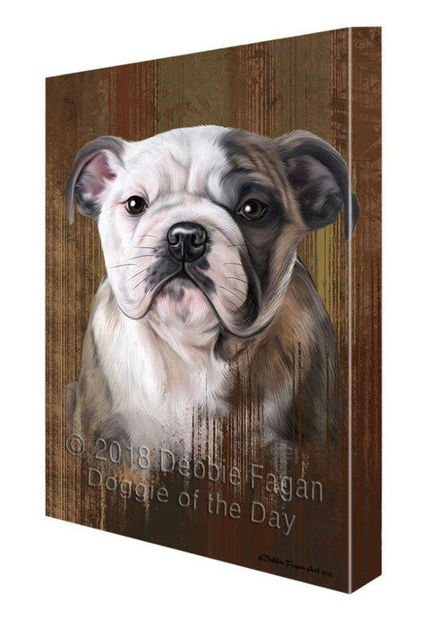Rustic Bulldog Canvas Print Wall Art Décor CVS69542