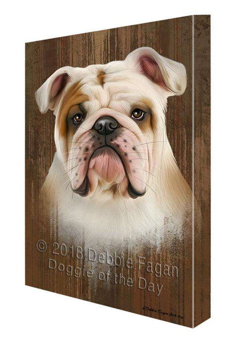 Rustic Bulldog Canvas Print Wall Art Décor CVS71171