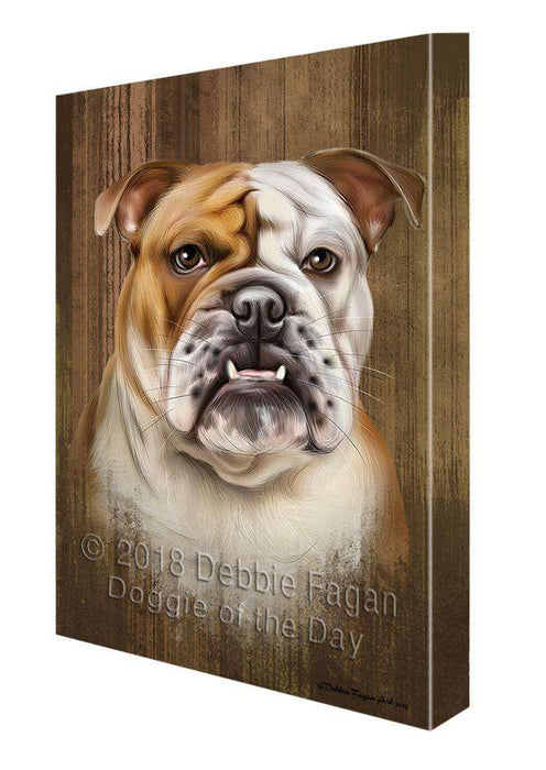 Rustic Bulldog Canvas Print Wall Art Décor CVS71180