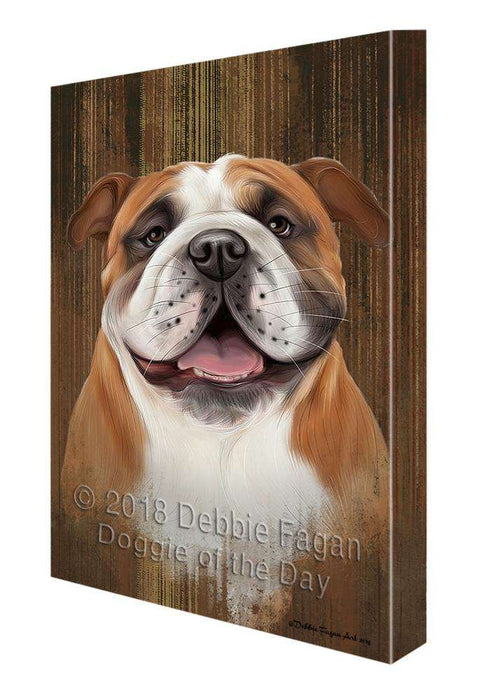 Rustic Bulldog Canvas Print Wall Art Décor CVS71189