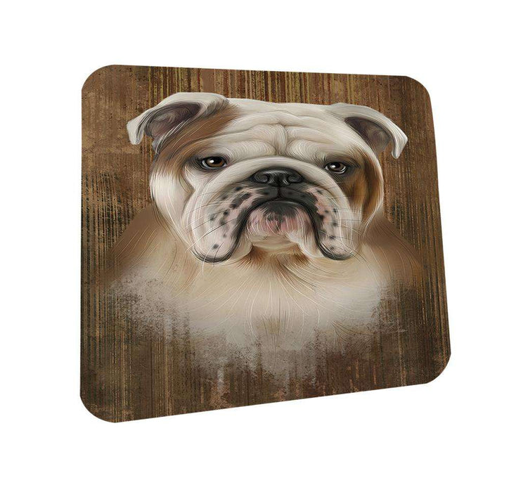 Rustic Bulldog Coasters Set of 4 CST50496