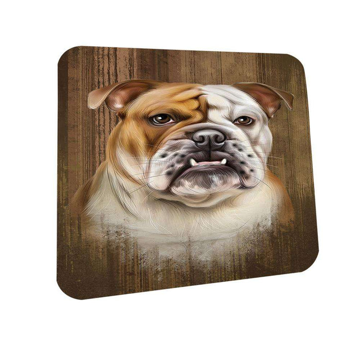 Rustic Bulldog Coasters Set of 4 CST50498