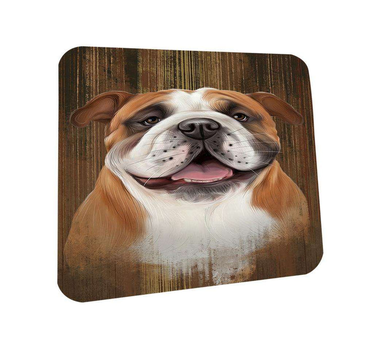 Rustic Bulldog Coasters Set of 4 CST50499