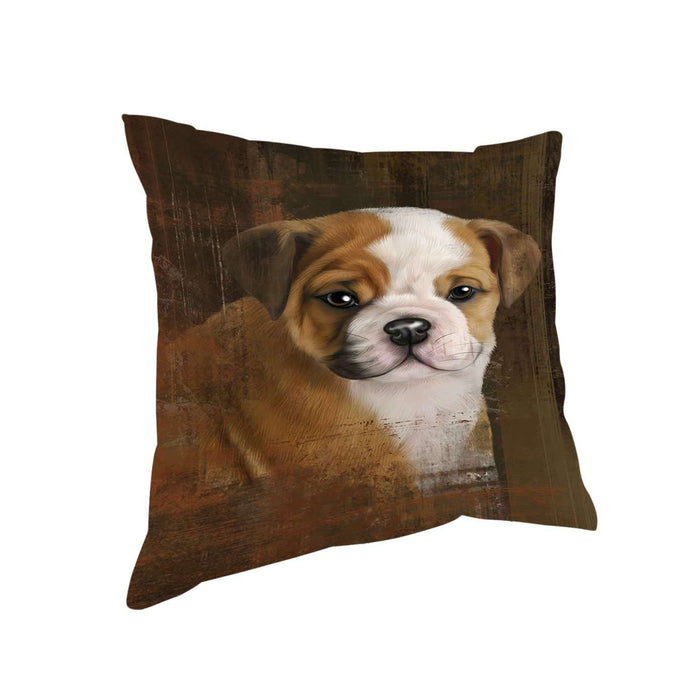Rustic Bulldog Pillow PIL48912