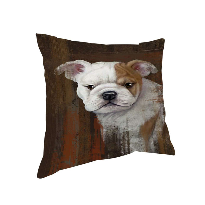Rustic Bulldog Pillow PIL48916