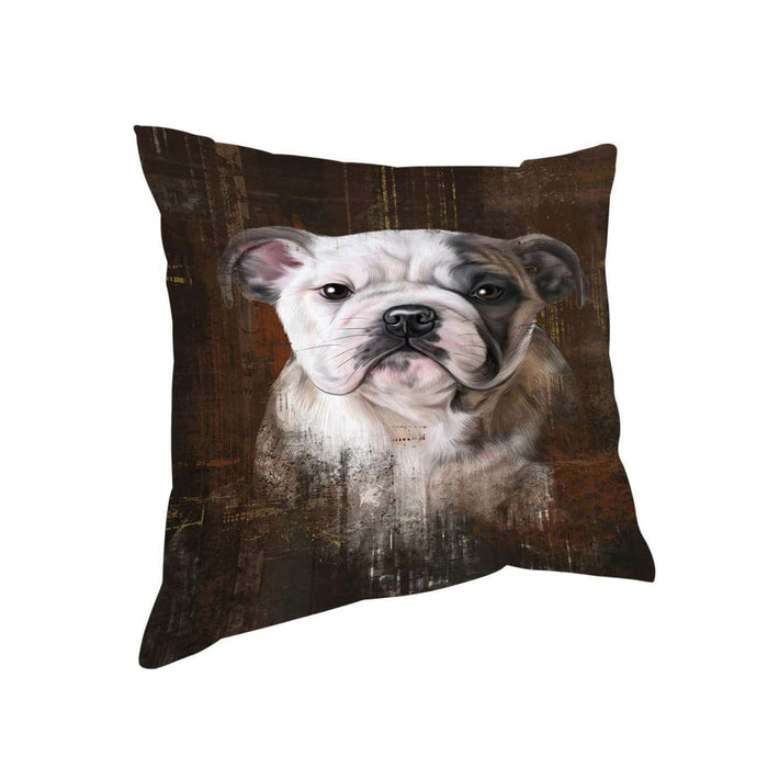 Rustic Bulldog Pillow PIL48920