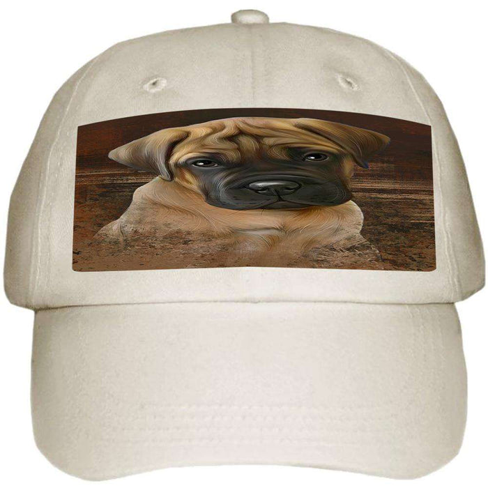 Rustic Bullmastiff Dog Ball Hat Cap HAT54858