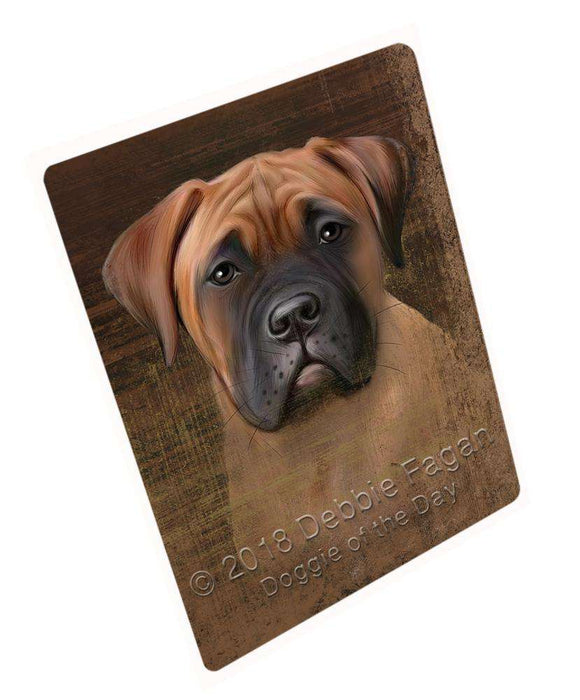 Rustic Bullmastiff Dog Blanket BLNKT69447