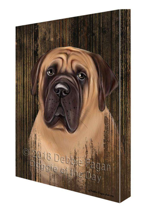 Rustic Bullmastiff Dog Canvas Print Wall Art Décor CVS69551