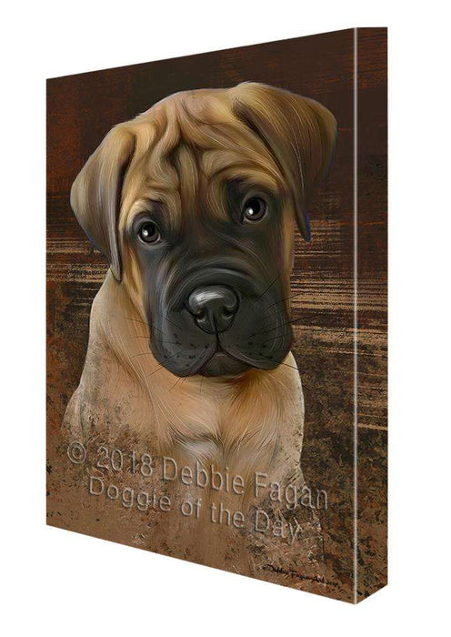 Rustic Bullmastiff Dog Canvas Print Wall Art Décor CVS69596