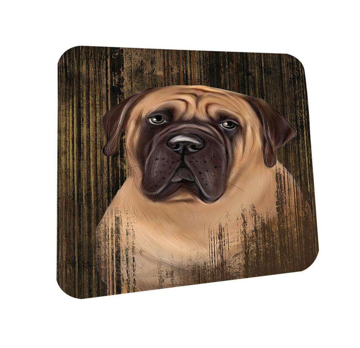 Rustic Bullmastiff Dog Coasters Set of 4 CST50323