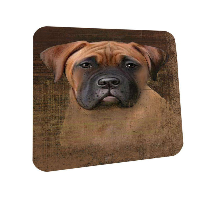 Rustic Bullmastiff Dog Coasters Set of 4 CST50327