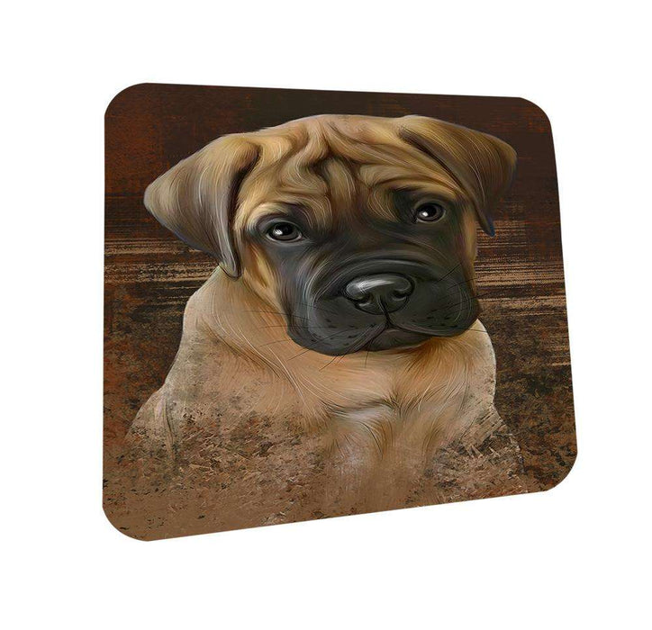 Rustic Bullmastiff Dog Coasters Set of 4 CST50328