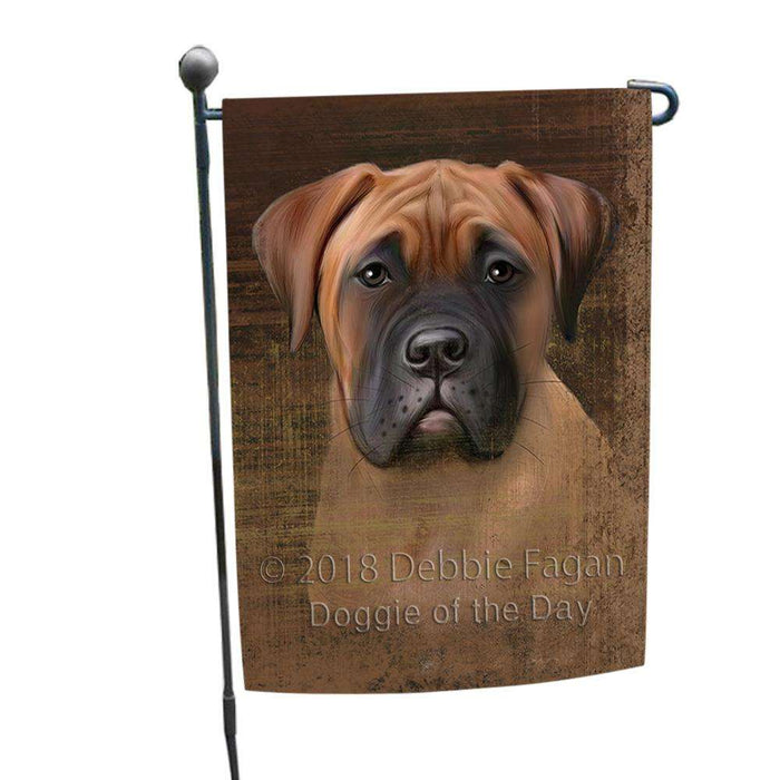 Rustic Bullmastiff Dog Garden Flag GFLG50255