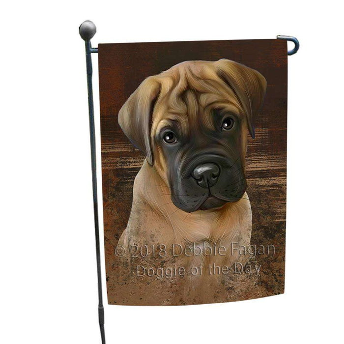 Rustic Bullmastiff Dog Garden Flag GFLG50256