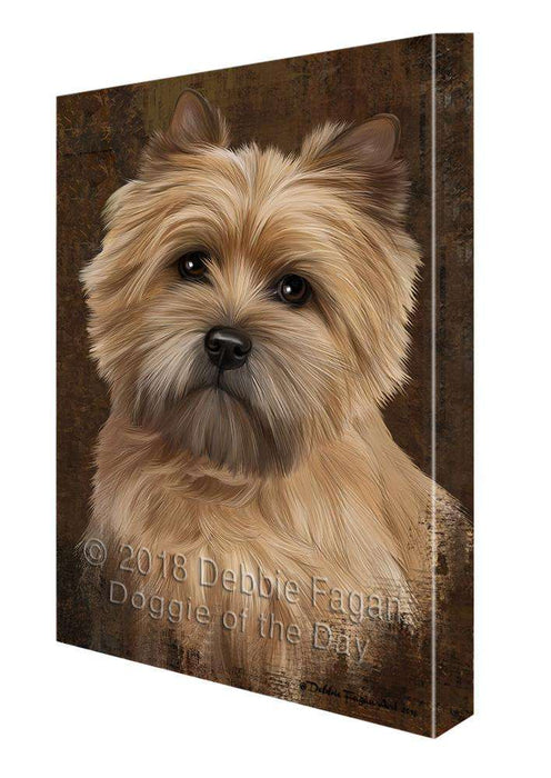 Rustic Cairn Terrier Dog Canvas Print Wall Art Décor CVS107639