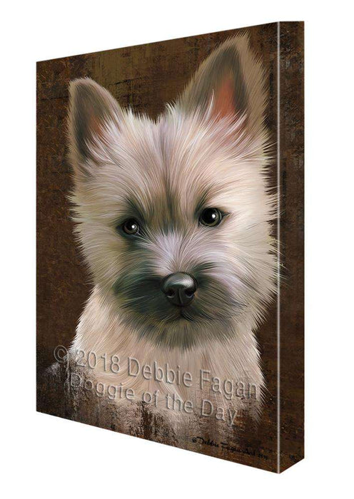 Rustic Cairn Terrier Dog Canvas Print Wall Art Décor CVS107648