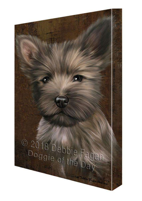 Rustic Cairn Terrier Dog Canvas Print Wall Art Décor CVS107666