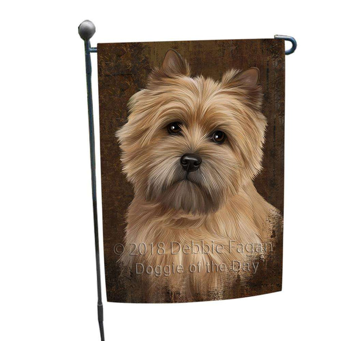 Rustic Cairn Terrier Dog Garden Flag GFLG54483