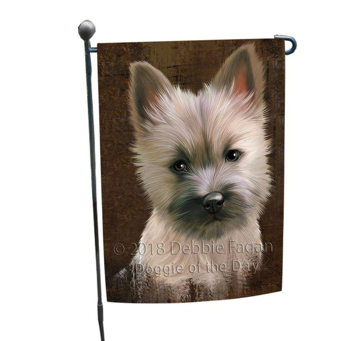 Rustic Cairn Terrier Dog Garden Flag GFLG54484