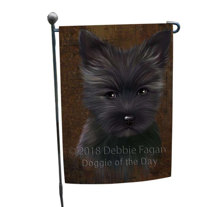 Rustic Cairn Terrier Dog Garden Flag GFLG54485