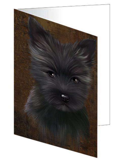Rustic Cairn Terrier Dog Handmade Artwork Assorted Pets Greeting Cards and Note Cards with Envelopes for All Occasions and Holiday Seasons GCD67298