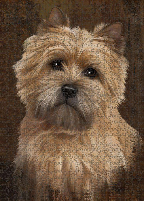Rustic Cairn Terrier Dog Puzzle with Photo Tin PUZL84840
