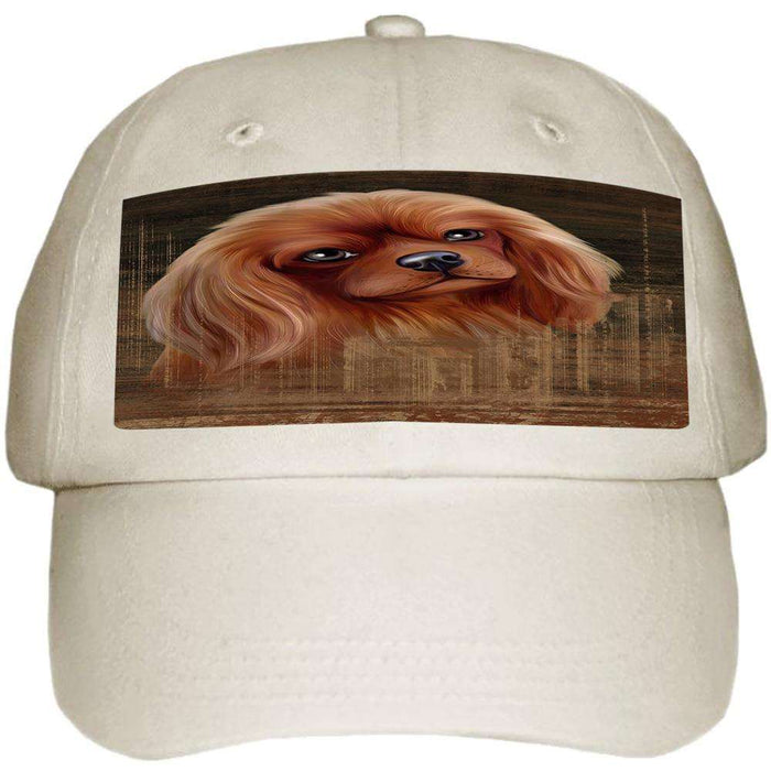 Rustic Cavalier King Charles Spaniel Dog Ball Hat Cap HAT54867