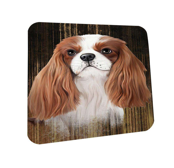 Rustic Cavalier King Charles Spaniel Dog Coasters Set of 4 CST50329
